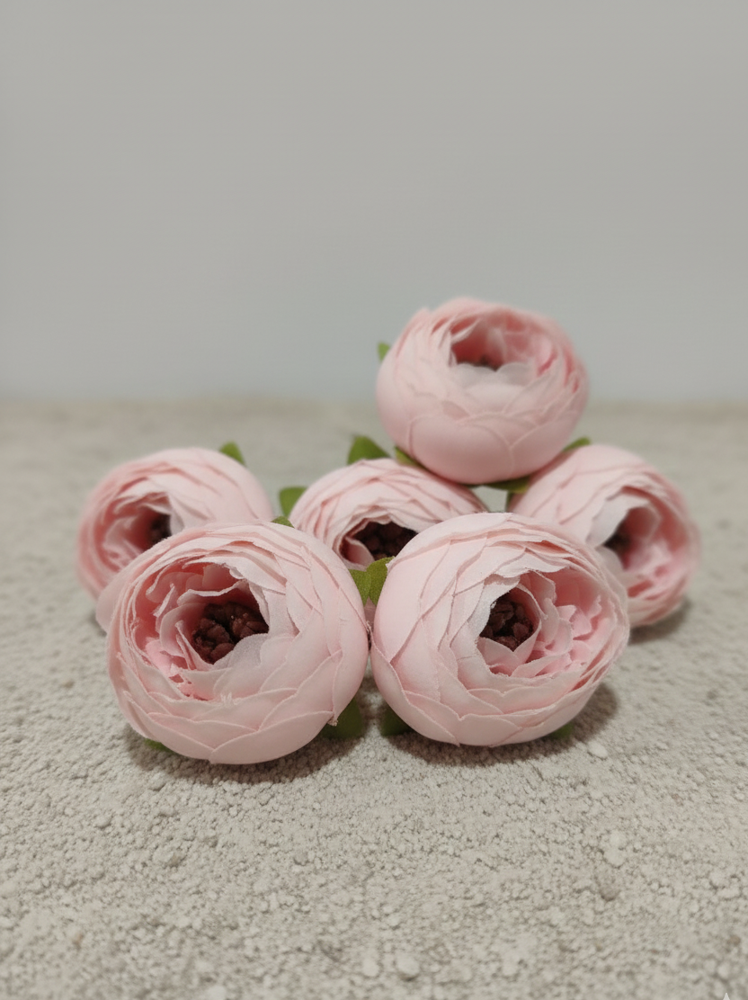 Peony Artificial flower Pack Of 5