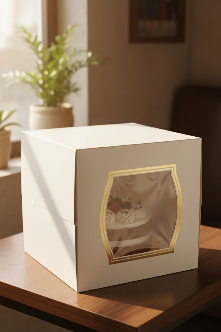 1 side window tall cake box 10x10x10 pack of 10
