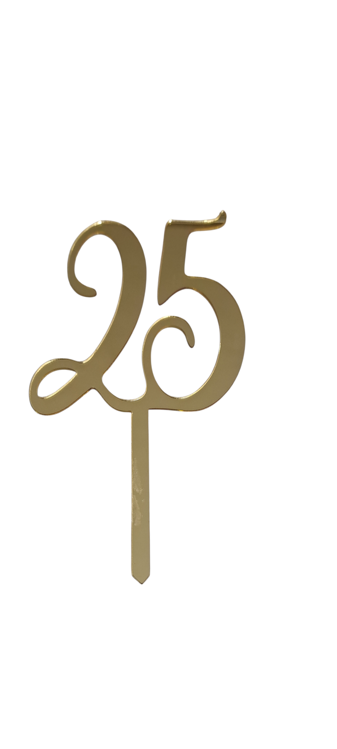 25th Acrylic topper