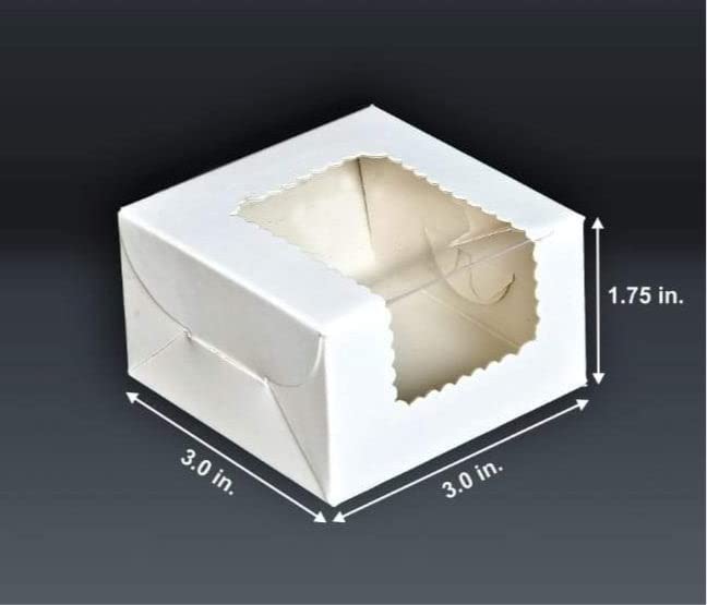 1 pc Brownie Box 3X3X1.74 inches