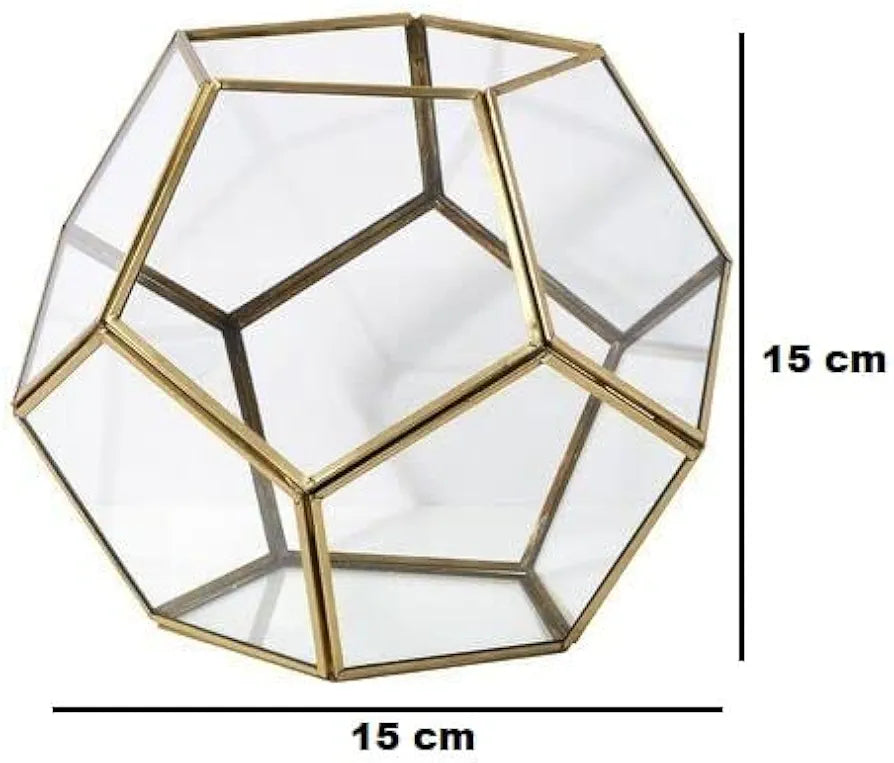 Geometric Glass Cake Spacer