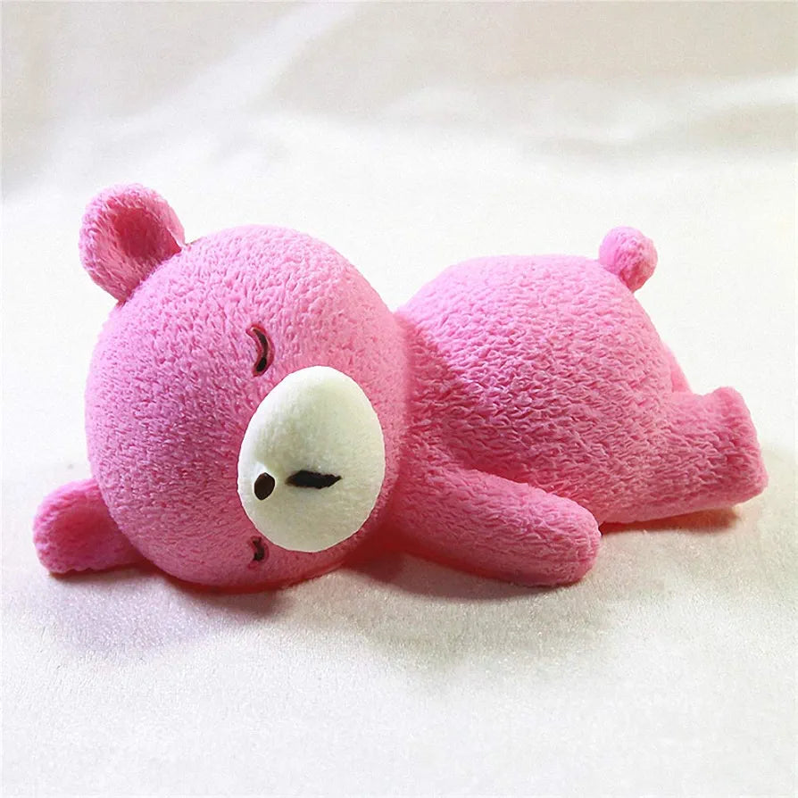 3D sleeping Teddy Bear mould Size -4.5x2.5 inch (use for Chocolate mousse )