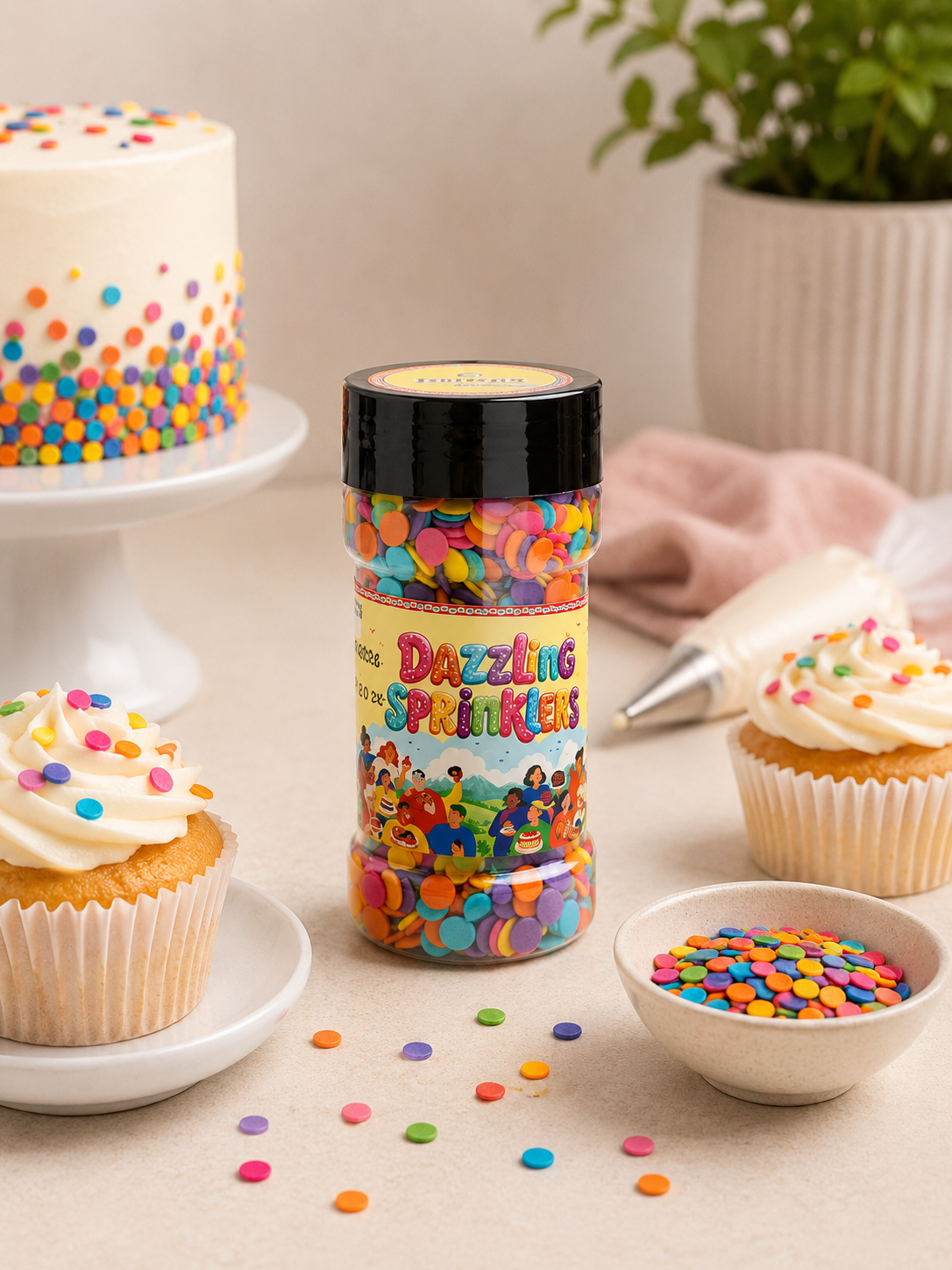 Pankraft Multicolor Confetti Dazzling Sprinkler 100gm