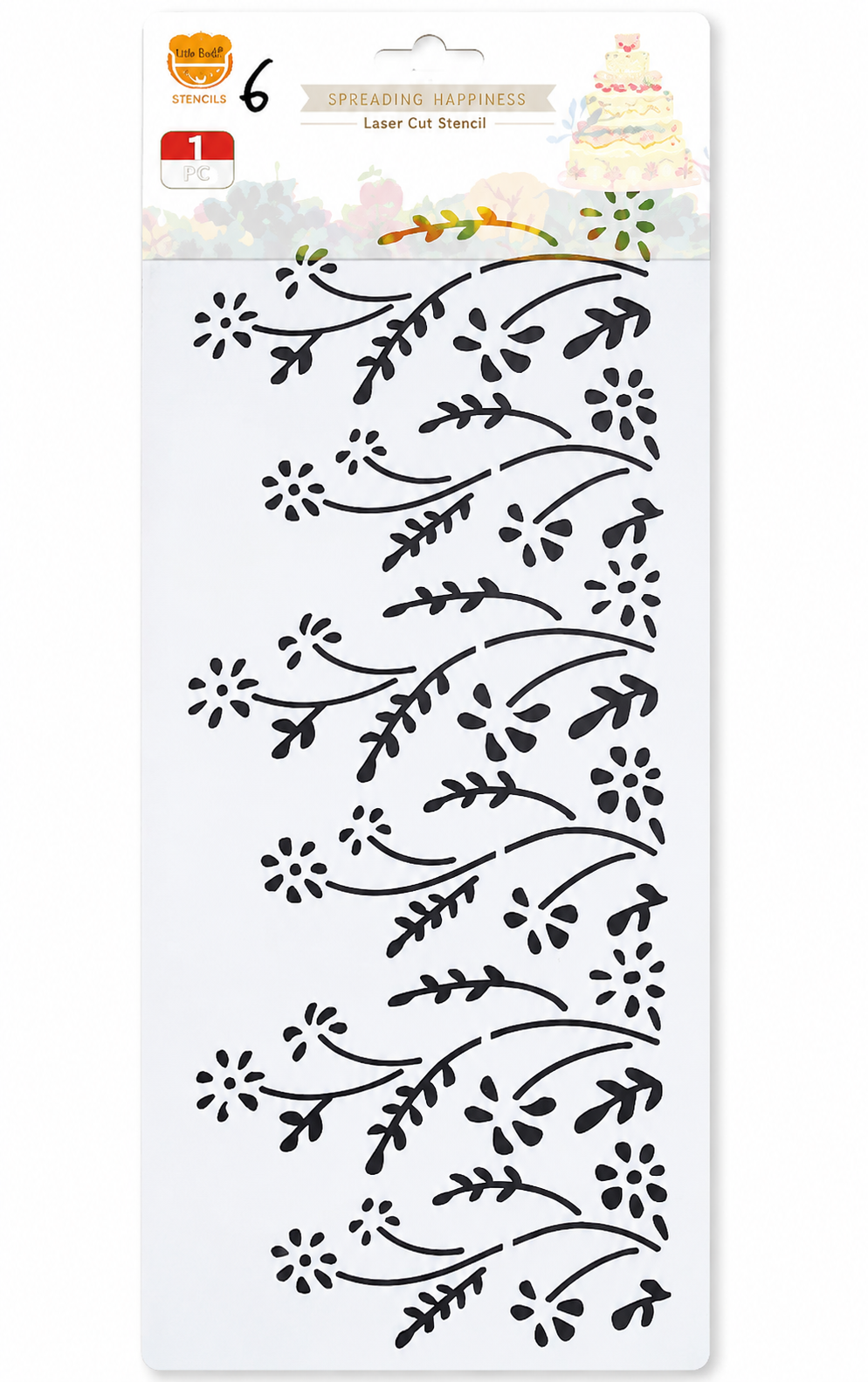 Floral Cake Stencil