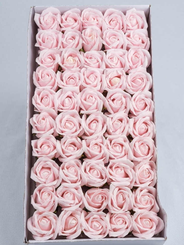 Artificial Baby Pink scented Rose Pack of 50