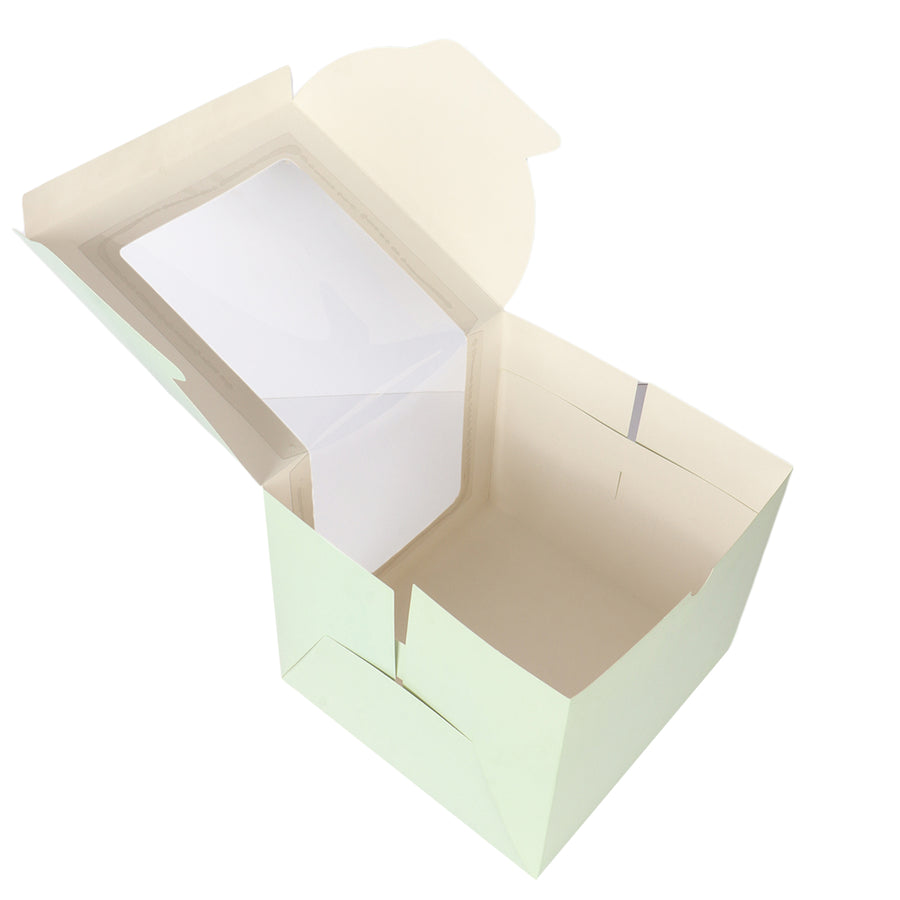 L- Shape Heighted Window Cake Box Size 10x10x9 Inch (Pack of 10)