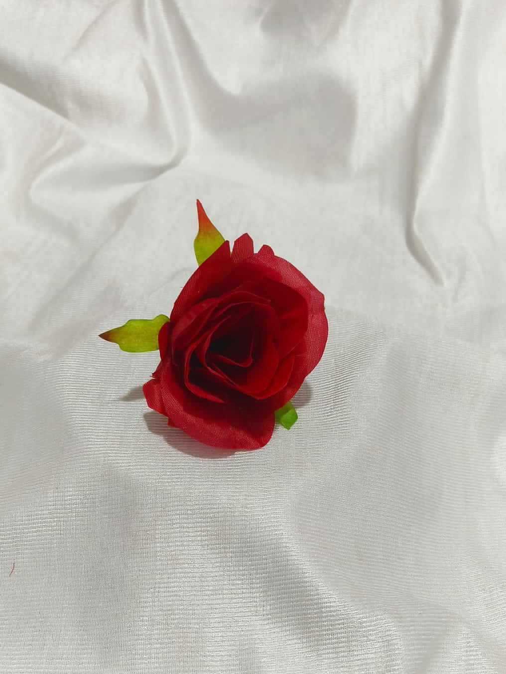 Artificial Red Rose Flower pack of 3