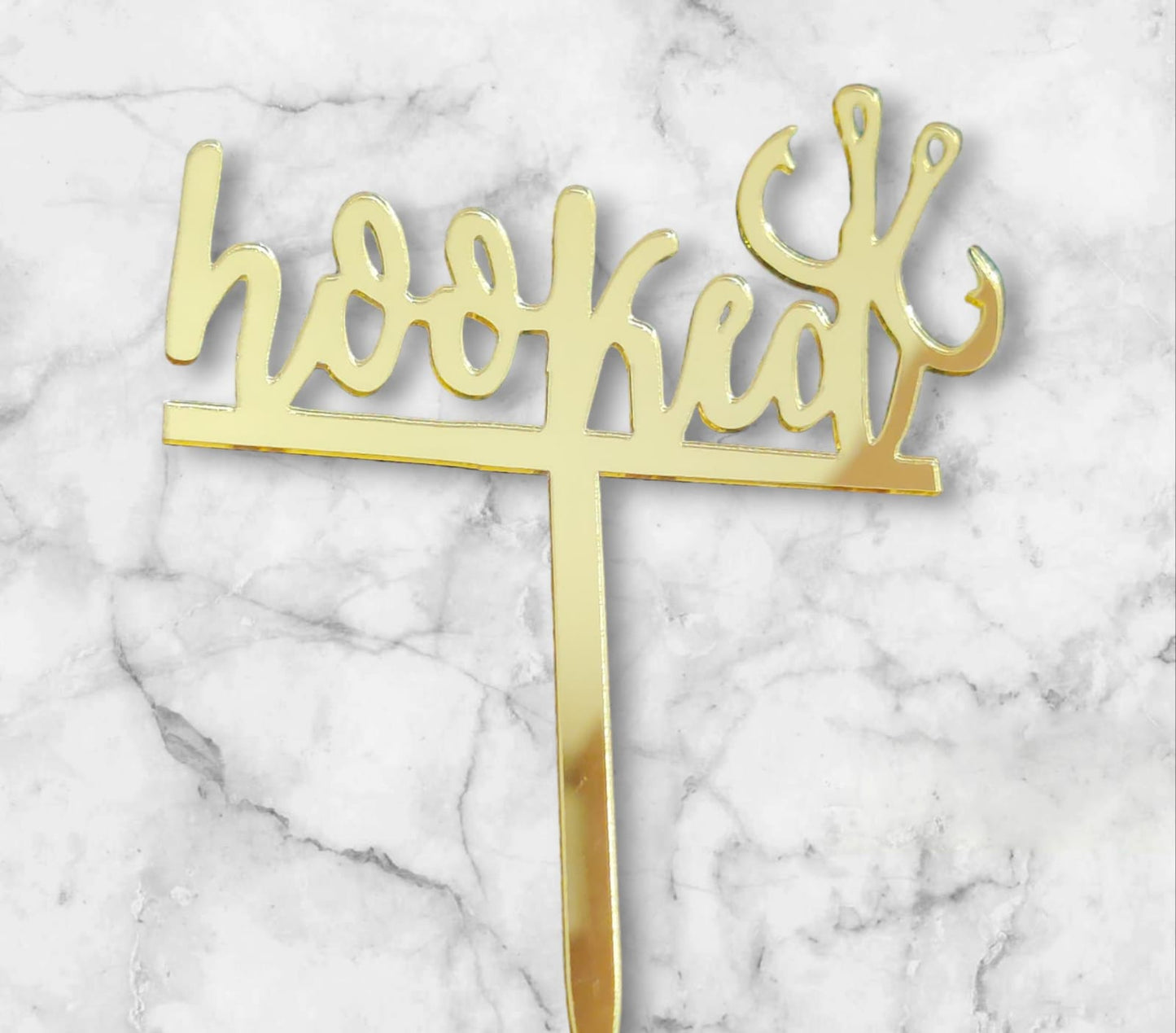 Hooked Acrylic Topper
