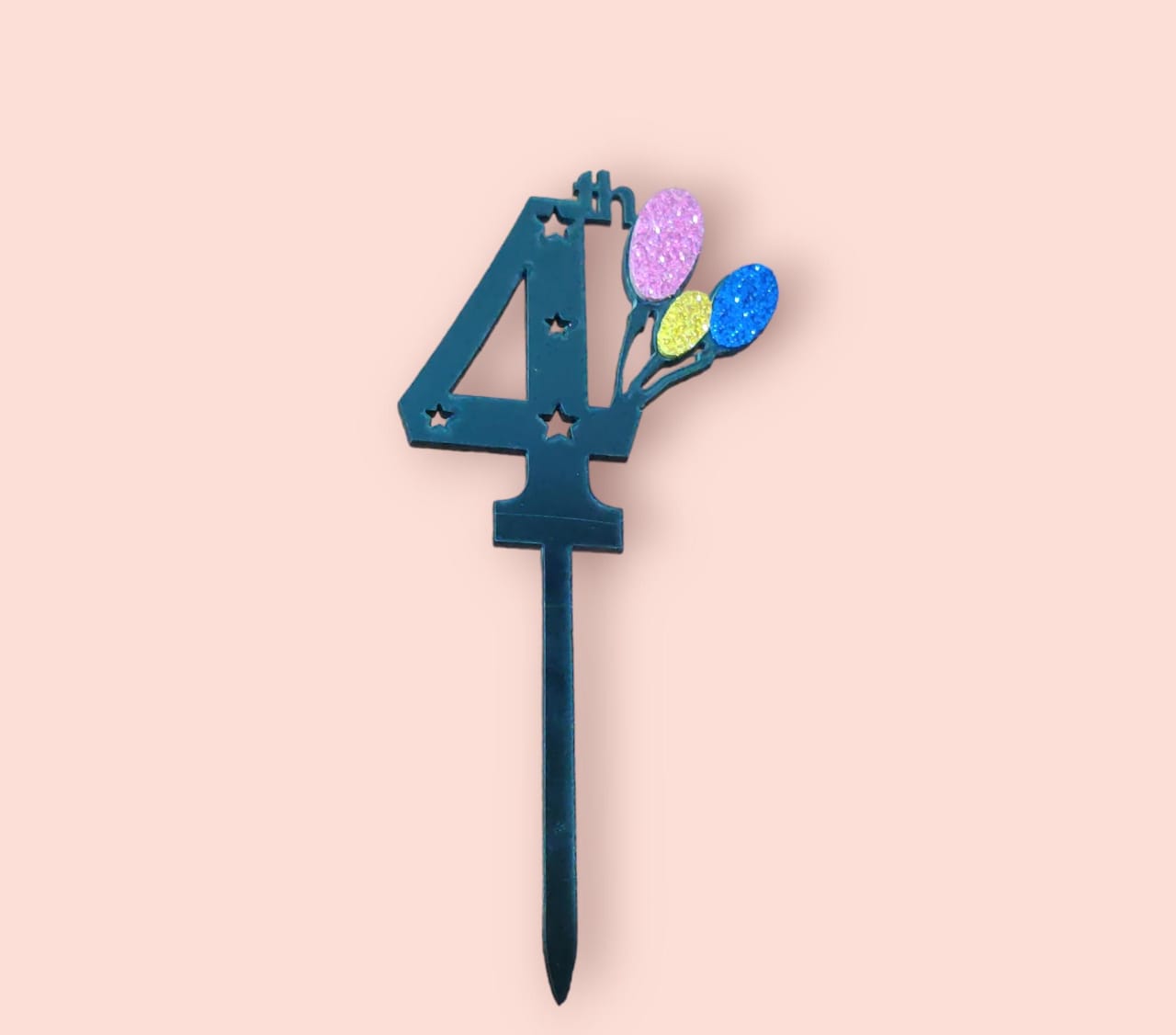 4 Number Acrylic Topper