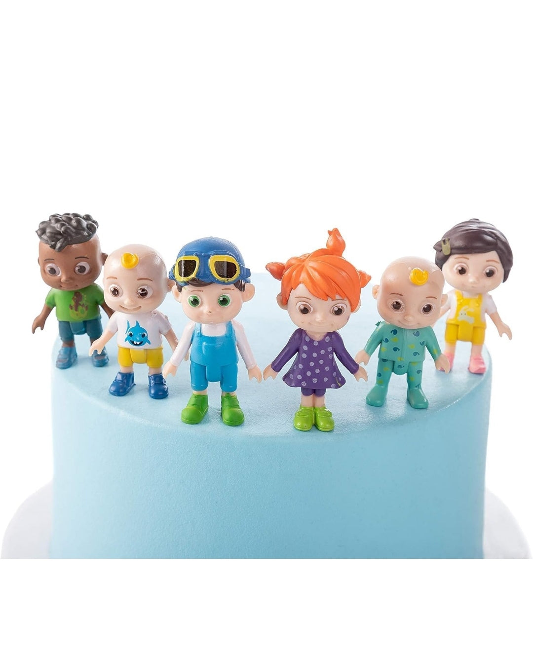 CoComelon Family and Friends Mini Figures Cake Topper set of 6