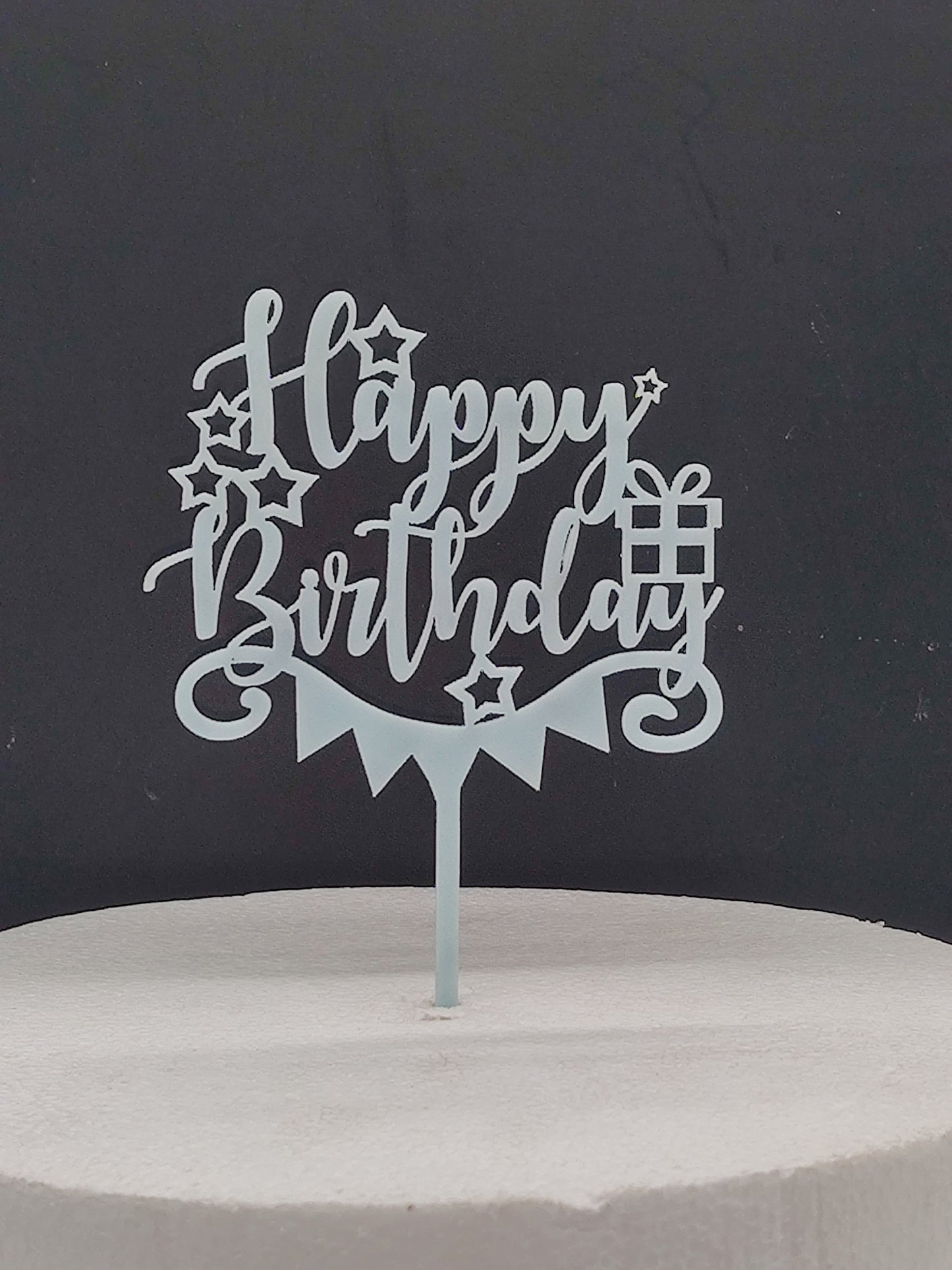 Acrylic Happy Birthday Cake Topper