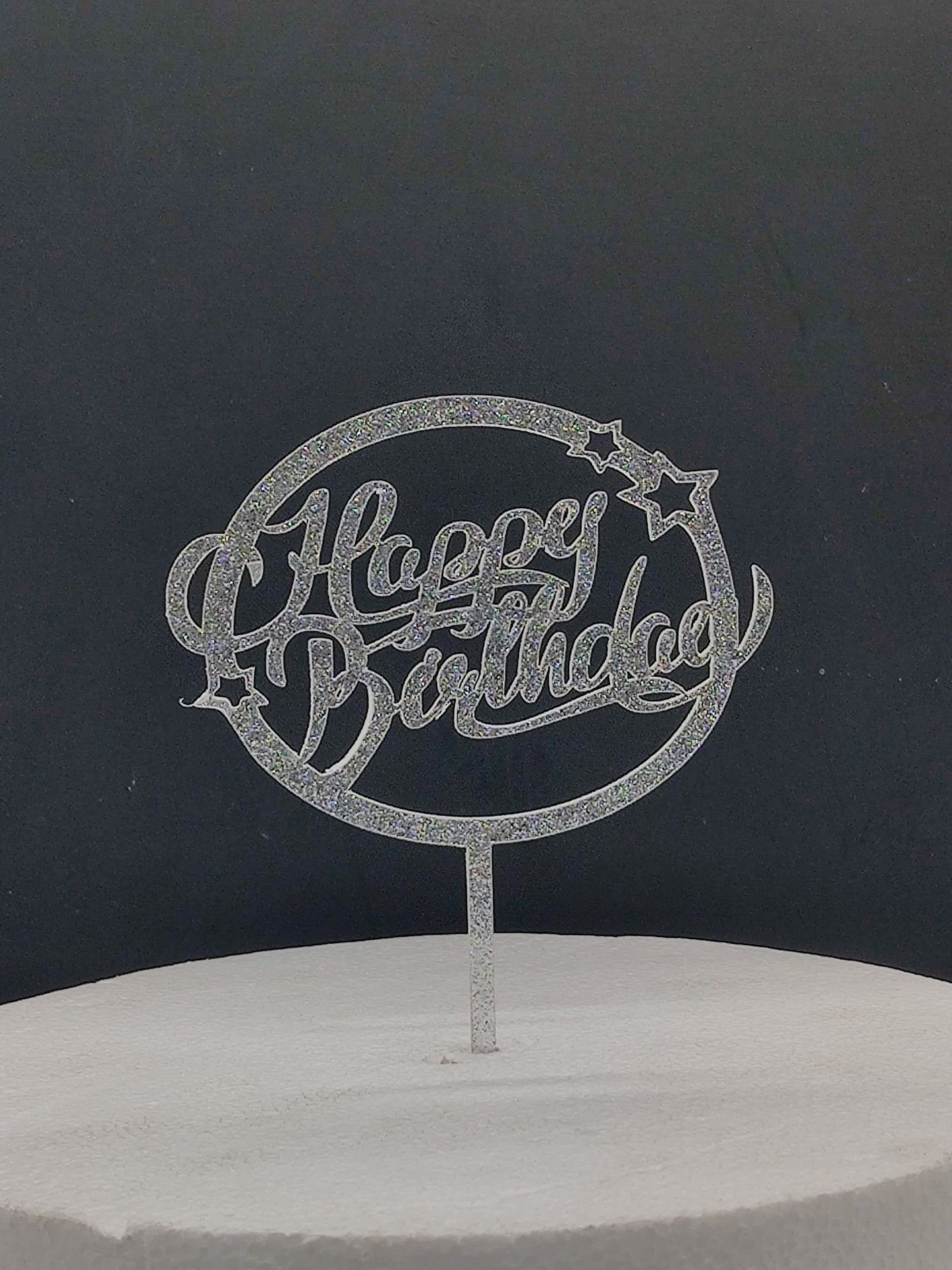 Acrylic Happy Birthday Cake Topper