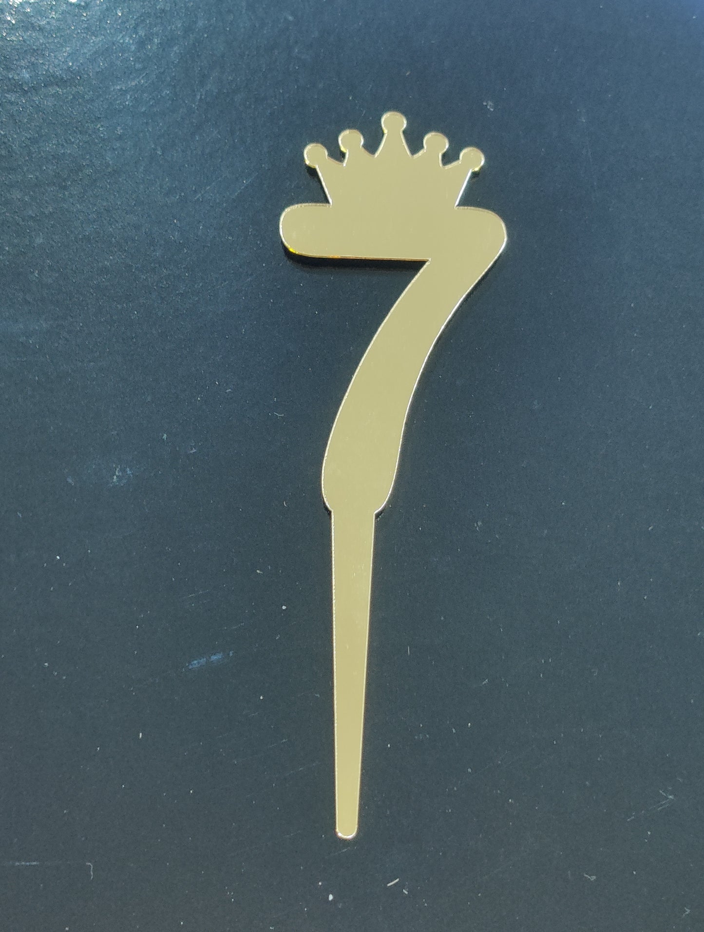 7 Number Acrylic Topper 3 inch