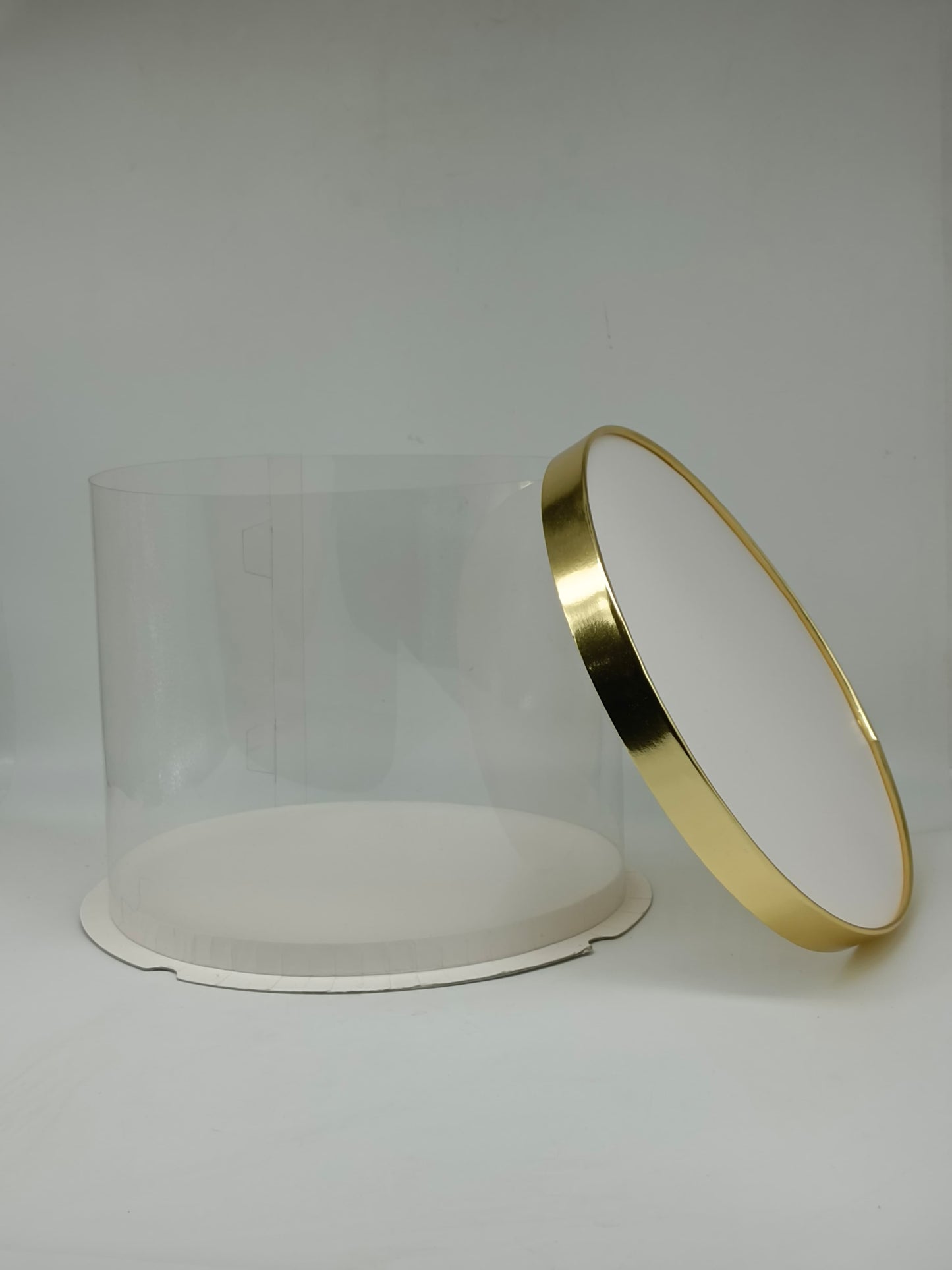 Golden White Round Cake Box Size 8x8x7