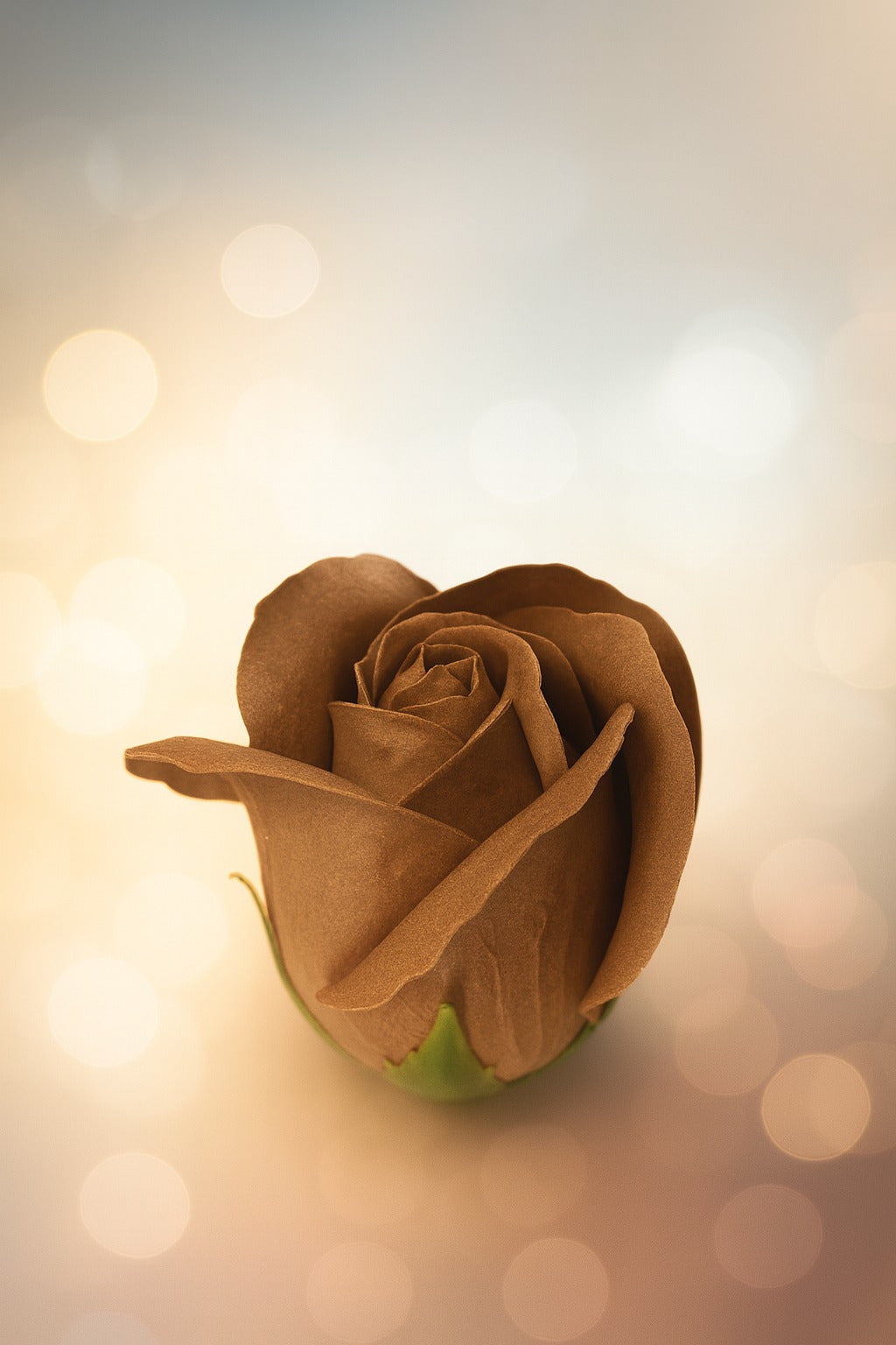Artifical Scented brown Rose flower