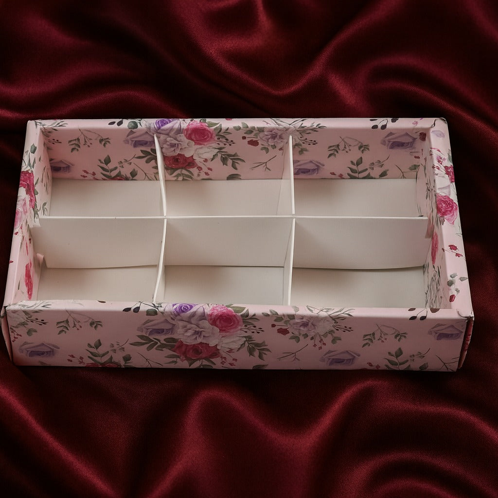 6 Section Diwali Box Pack of 5 Size - 9x6x2 inch