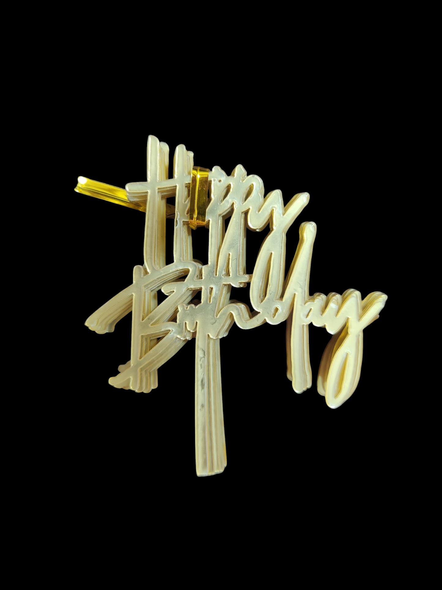 Happy Birthday 3 inch Acrylic Topper pack of 10