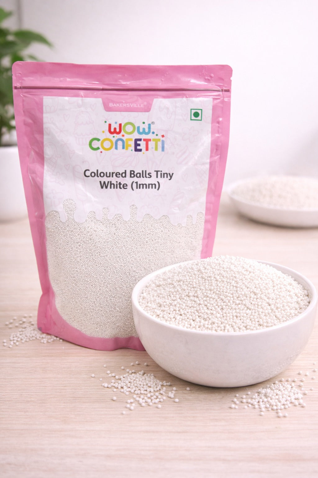 Wow Confetti Balls Tiny White 1 mm