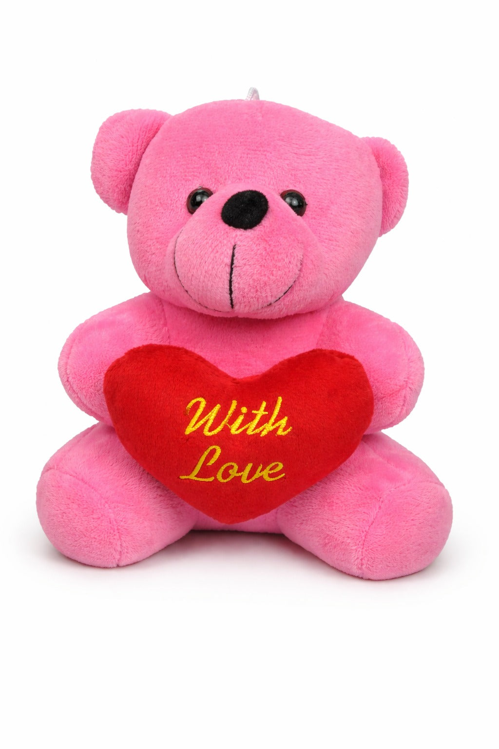 With Love Heart Pink Teddy Bear