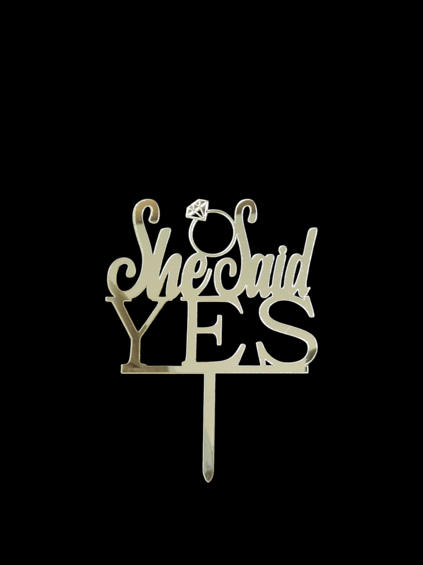 She said yes Acrylic Topper