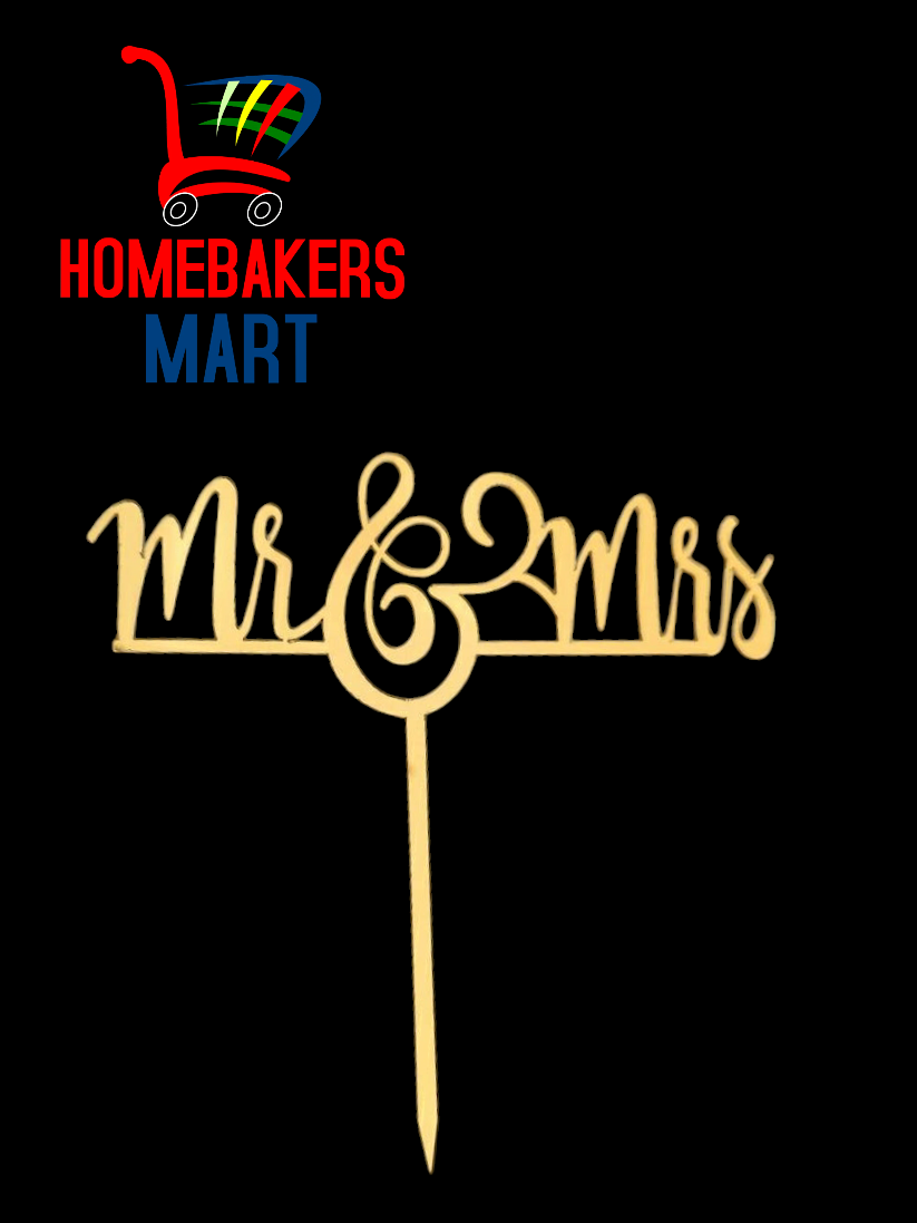Mr&Mrs Acrylic Topper RT00378