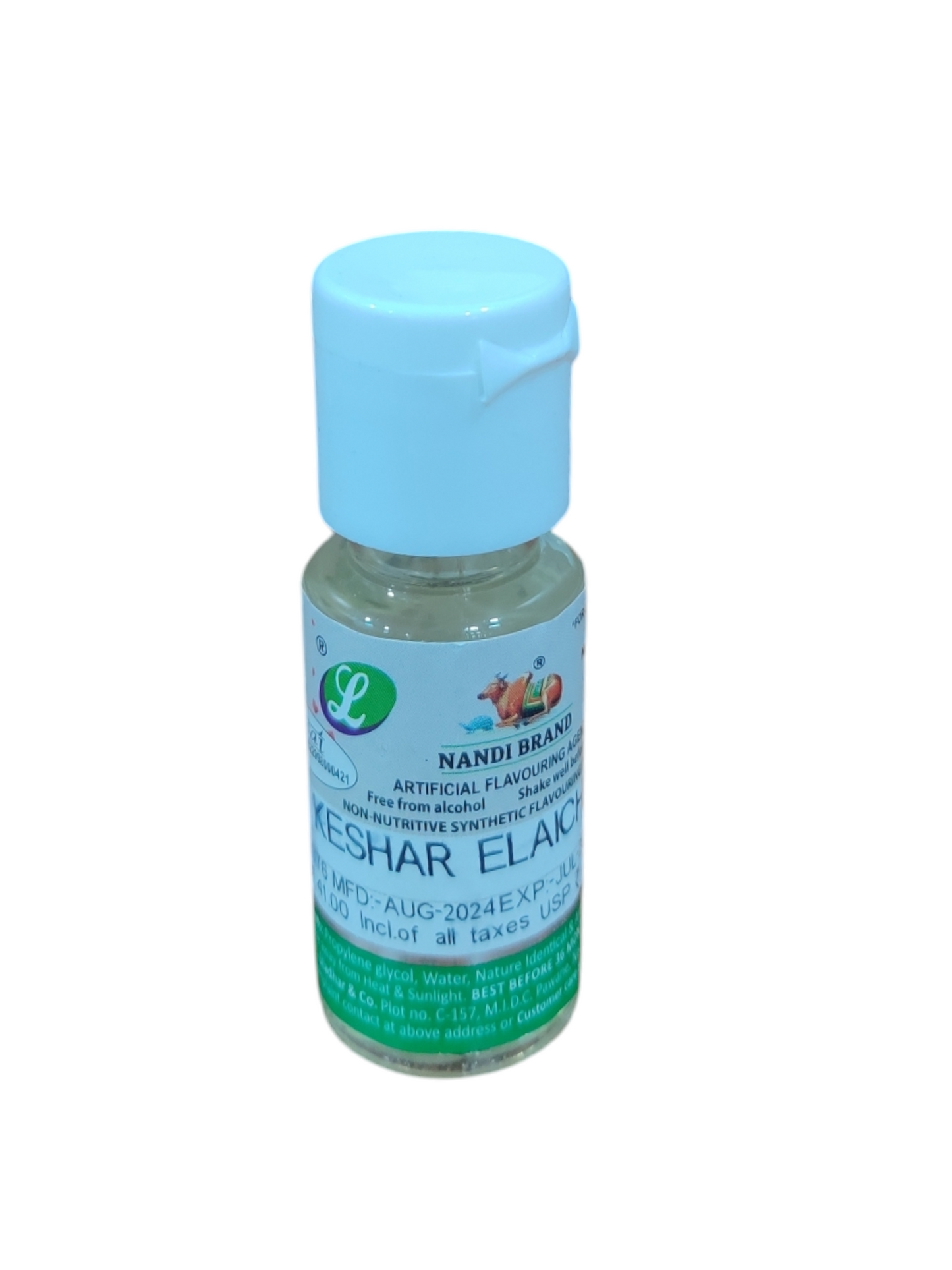 Nandi Kesar Elaichi Essence 20 ml Water Based