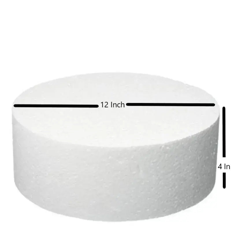 Round Cake Dummy 12x4 inch