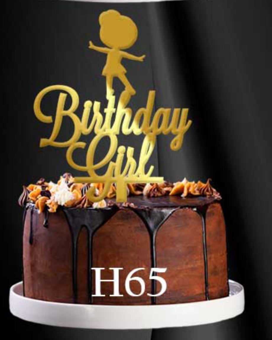 Birthday girl Acrylic Topper