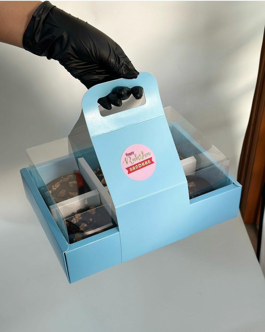 6 Section Hamper Handle Box size - 10 x 7 inch