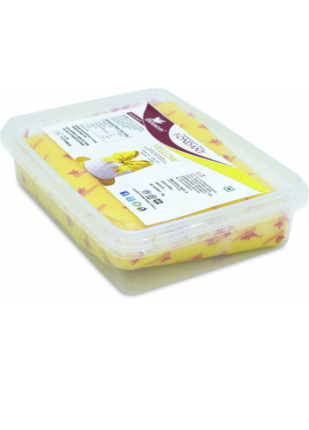 BLOSSOM Yellow Sugar paste/ Fondant for Cake Decorating