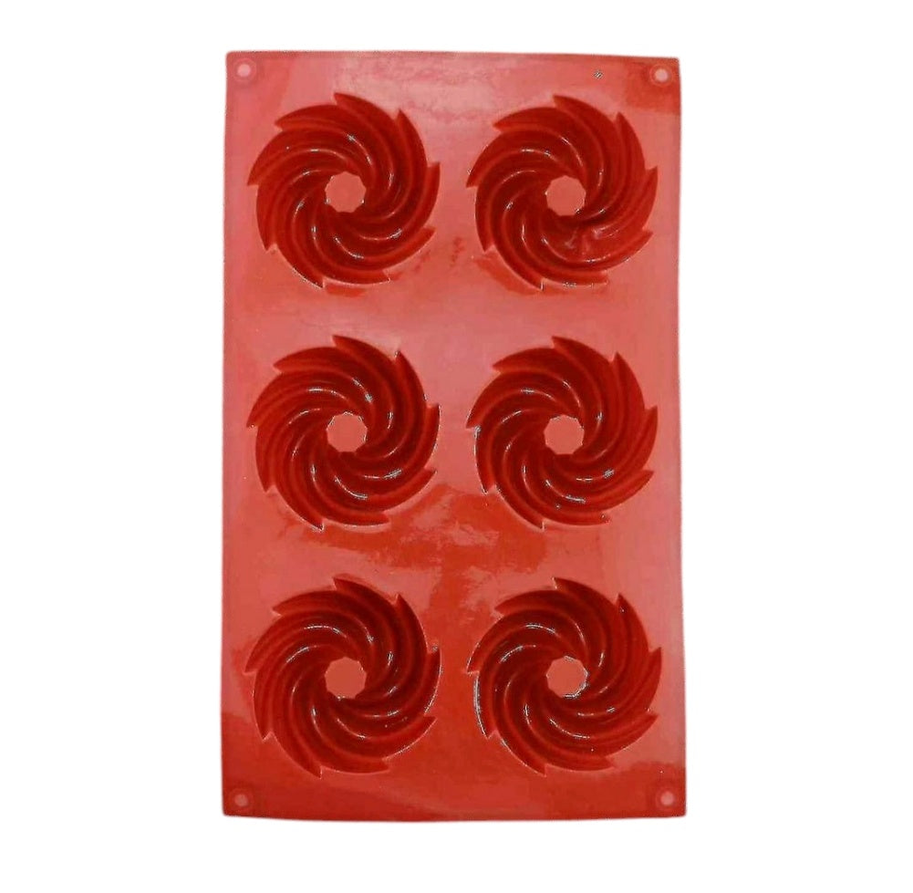 6 Cavity Bundt Silicon Cake Mould