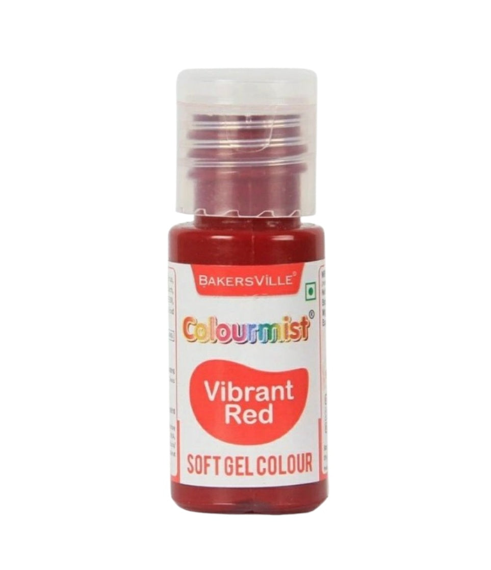 Bakersville Colourmist Vibrant Red Soft Gel Colour 20 gm
