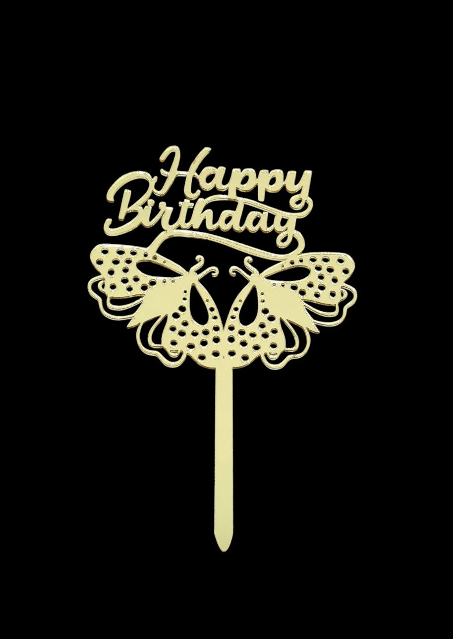 Happy Birthday Acrylic Topper