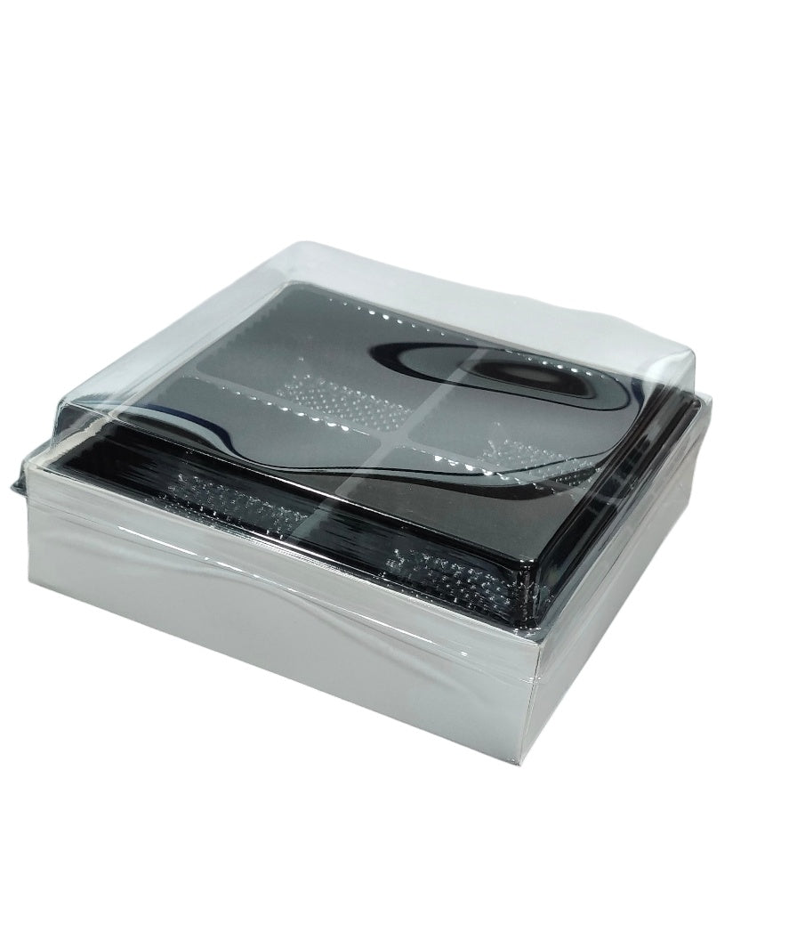 4 Pc Brownie Box With Cavity (Cavity Size 2.5x5.5x1.5 inch)