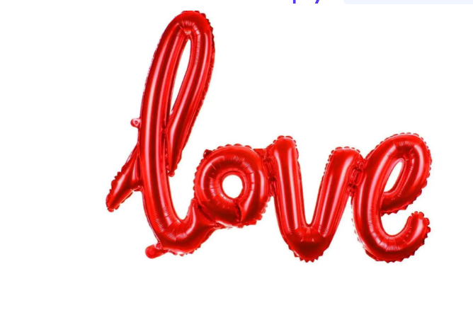 Love Red Foil Balloon