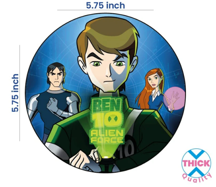 Tastycraft (Ben 10) theme Edible Precit Waffer sheet (EWC-106)