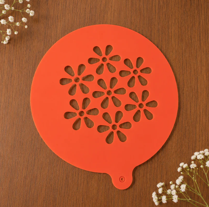 Flower Pattern Cake Stencil