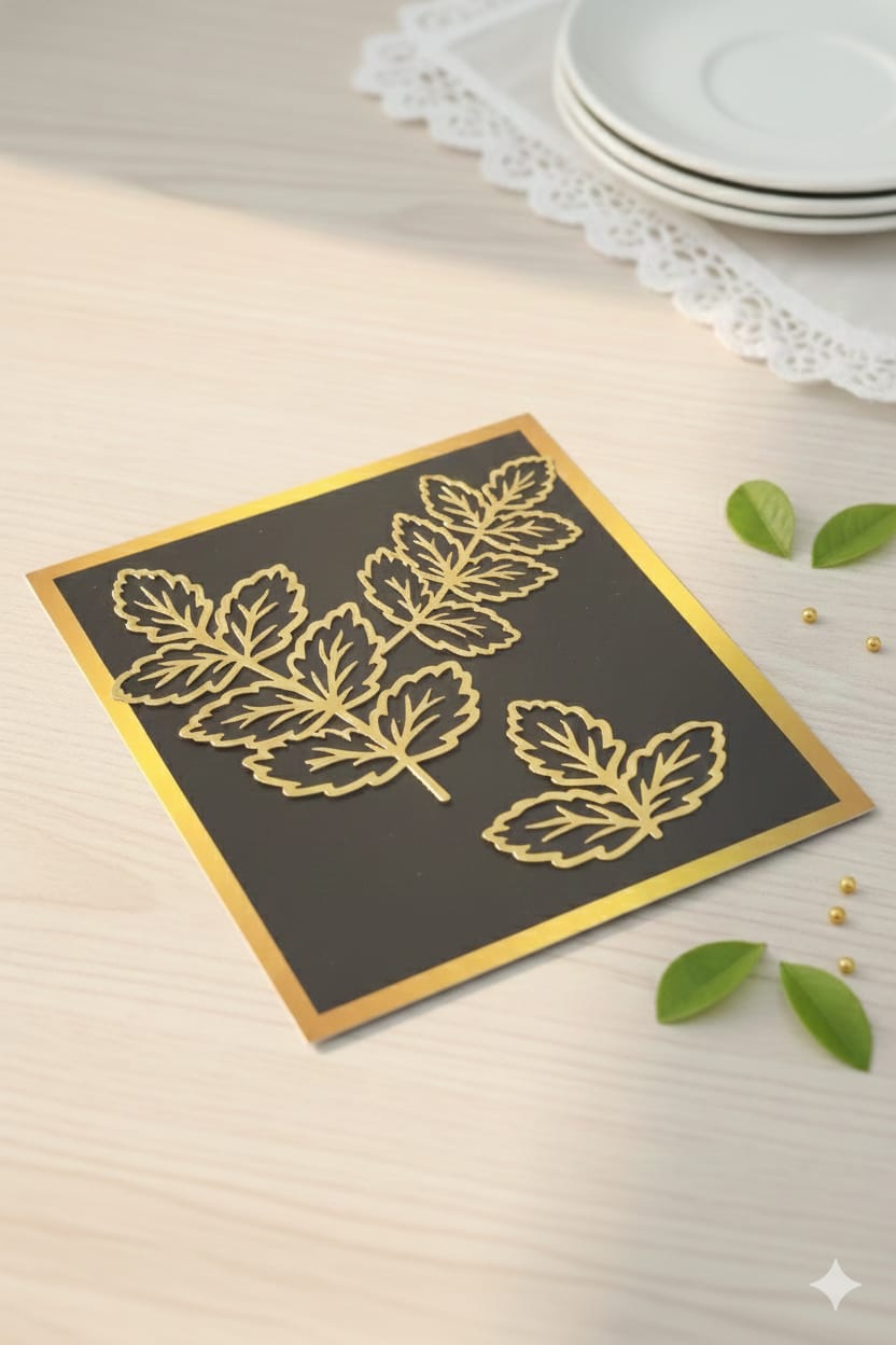 Acrylic Leaf Topper Set of 3
