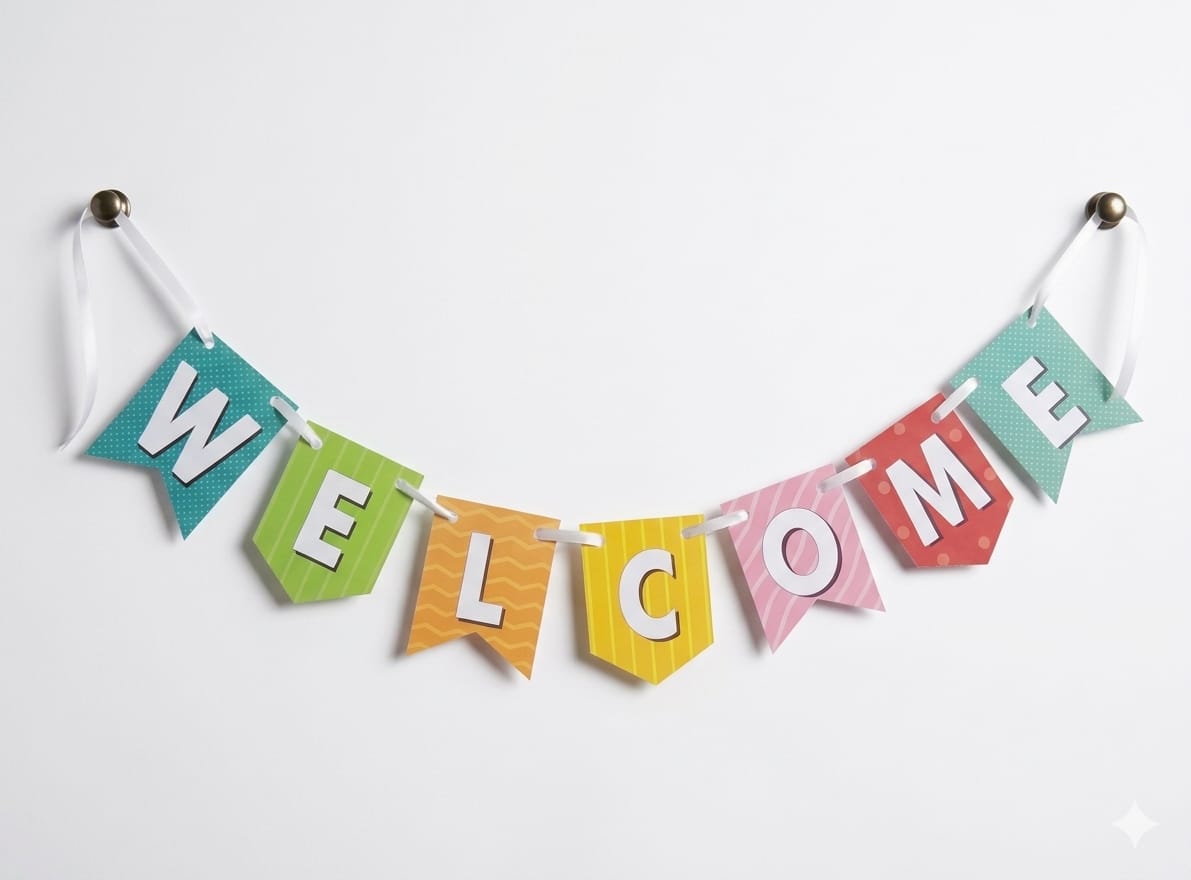 Welcome Hanging Banner