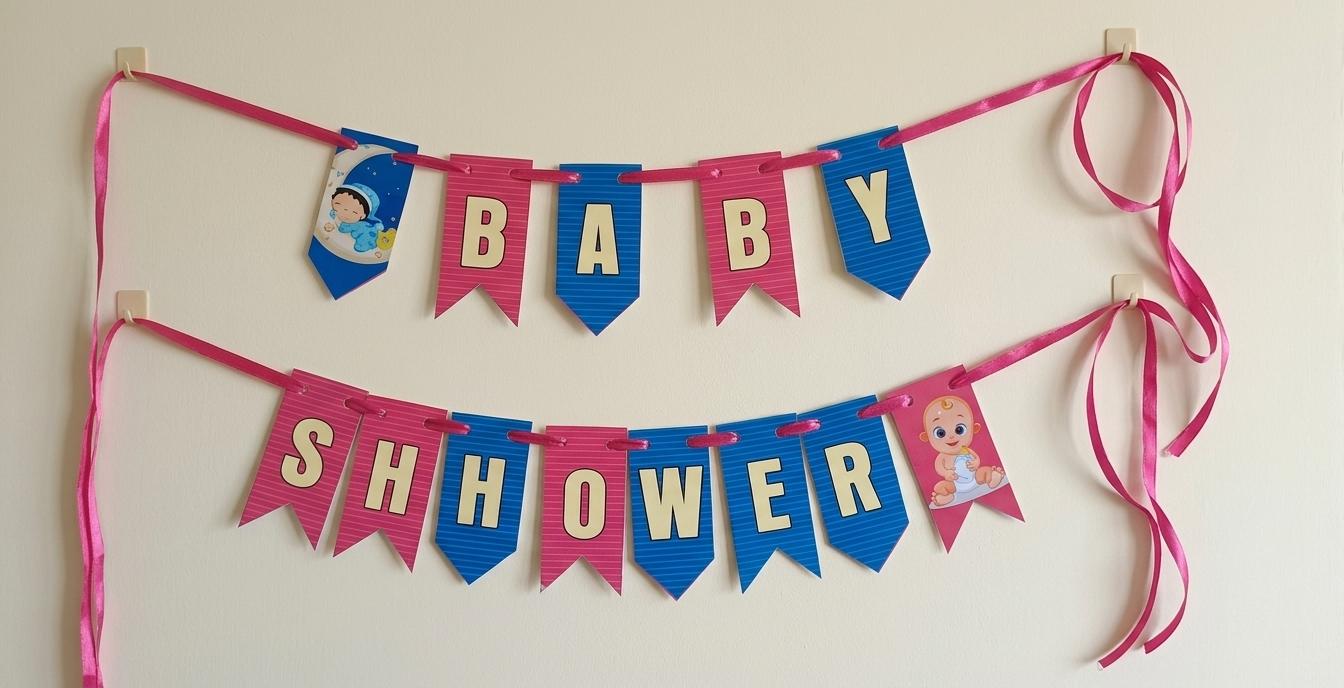 Baby Shower Hanging Banner