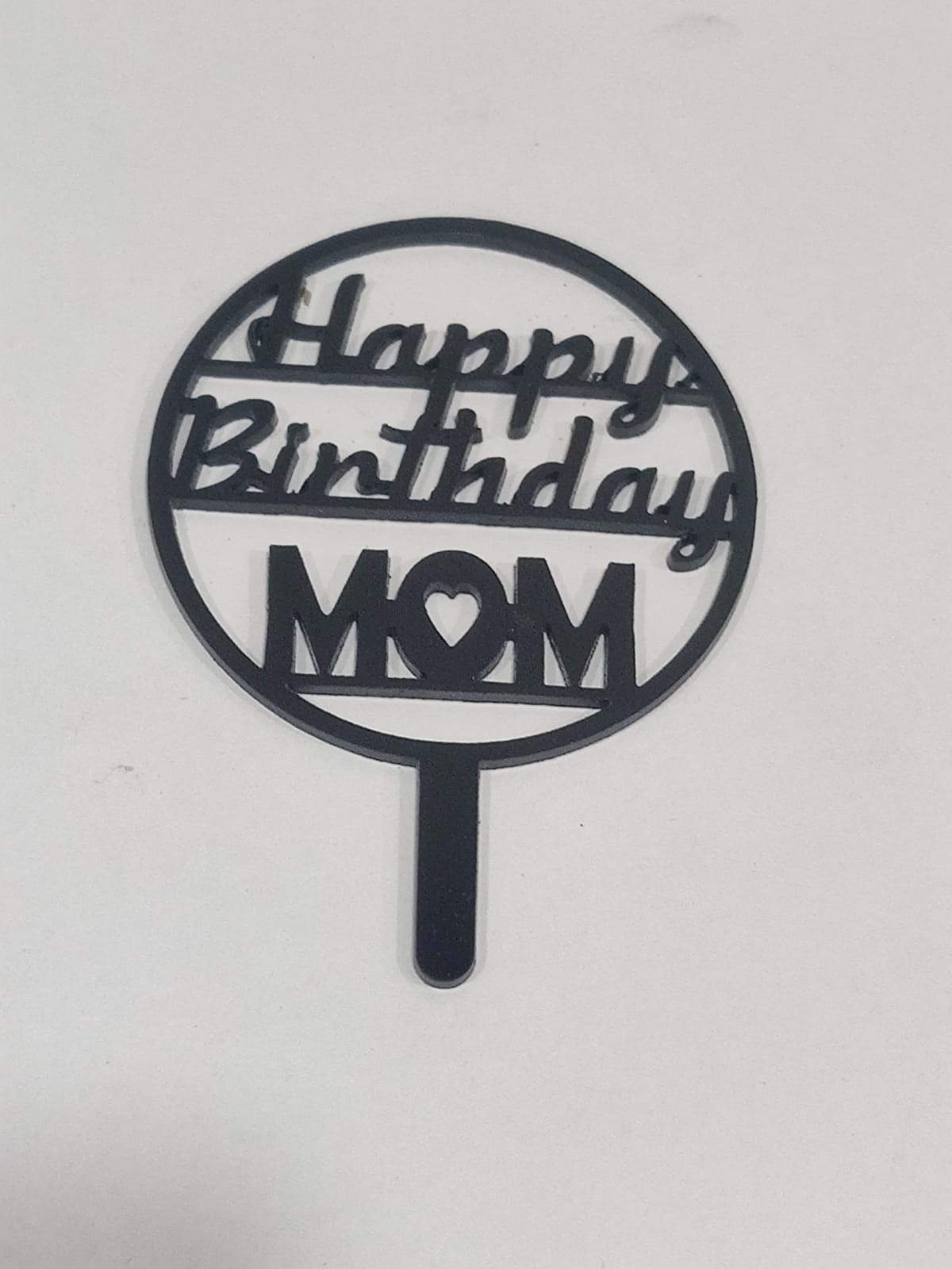 Happy Birthday Mom Topper Pack of 5 size - 3 inch