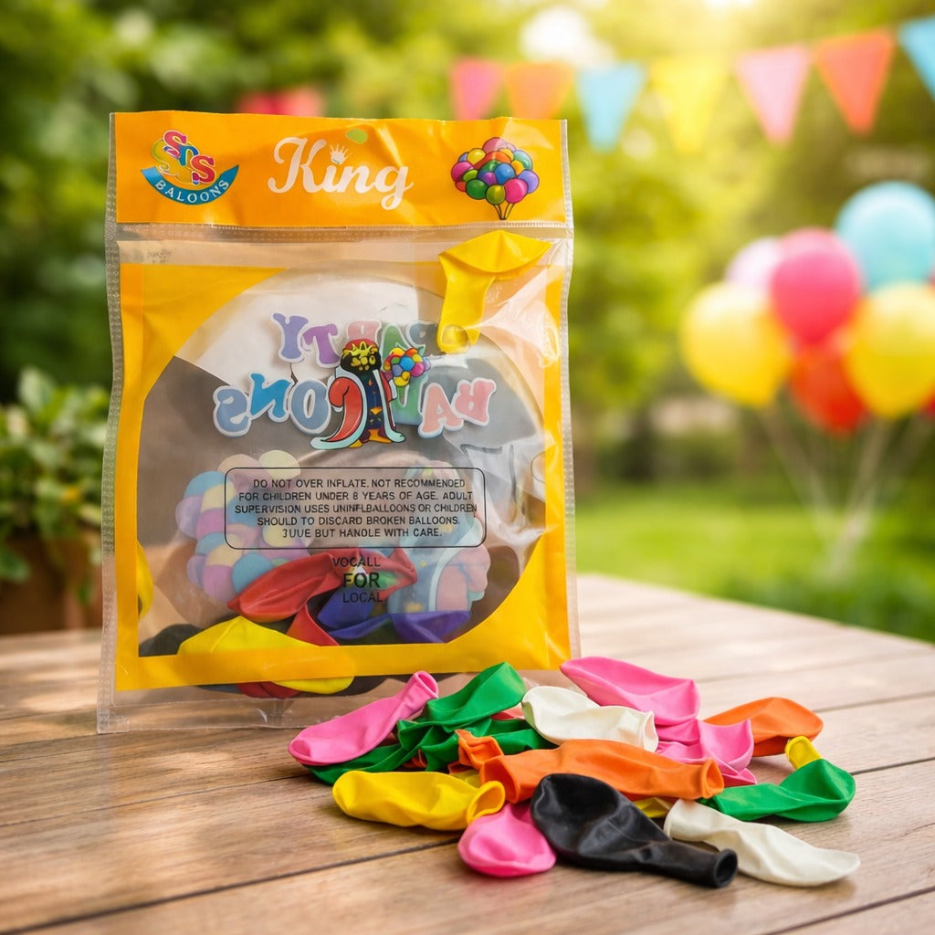 Multicoloured balloons (pack of 25)