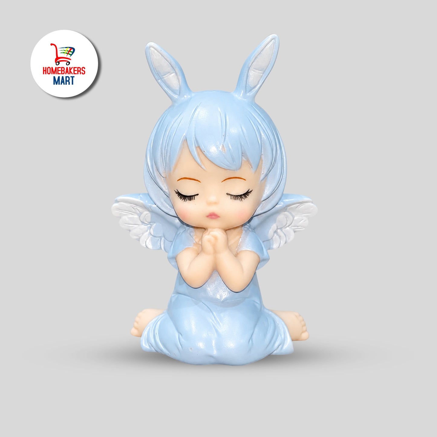 Cute Bunny Angel Topper blue colour