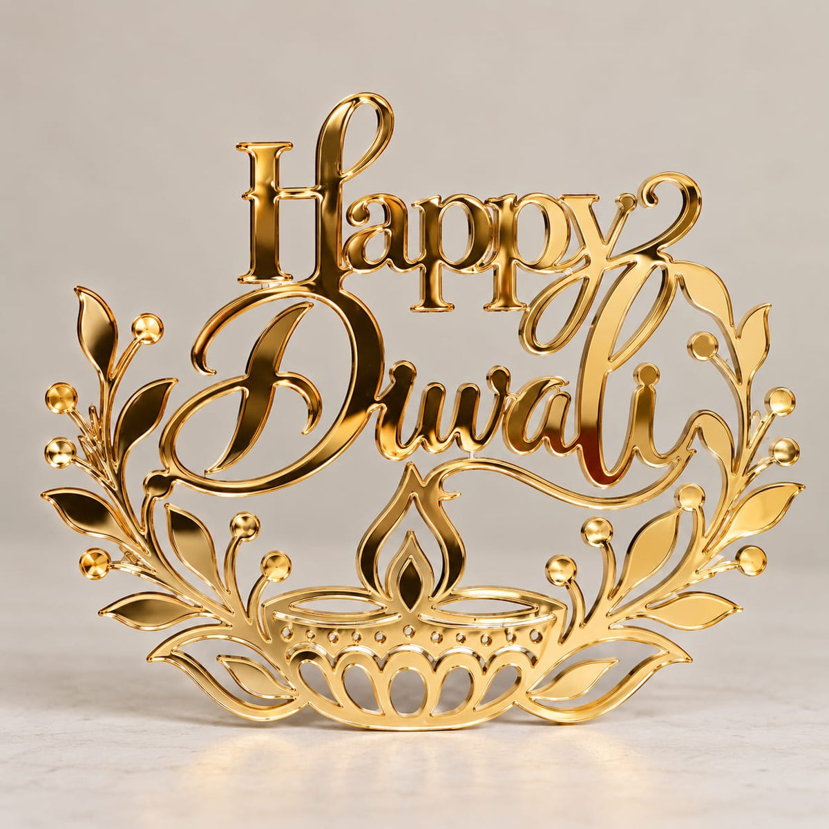 Happy Diwali Acrylic Topper pack of 5