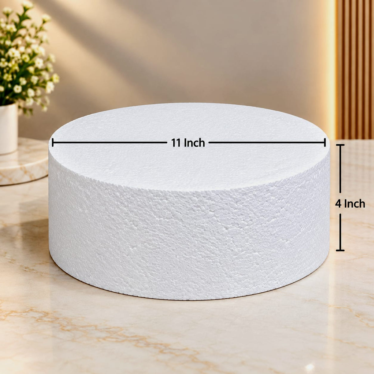 Round Cake Dummy 11x4 inch
