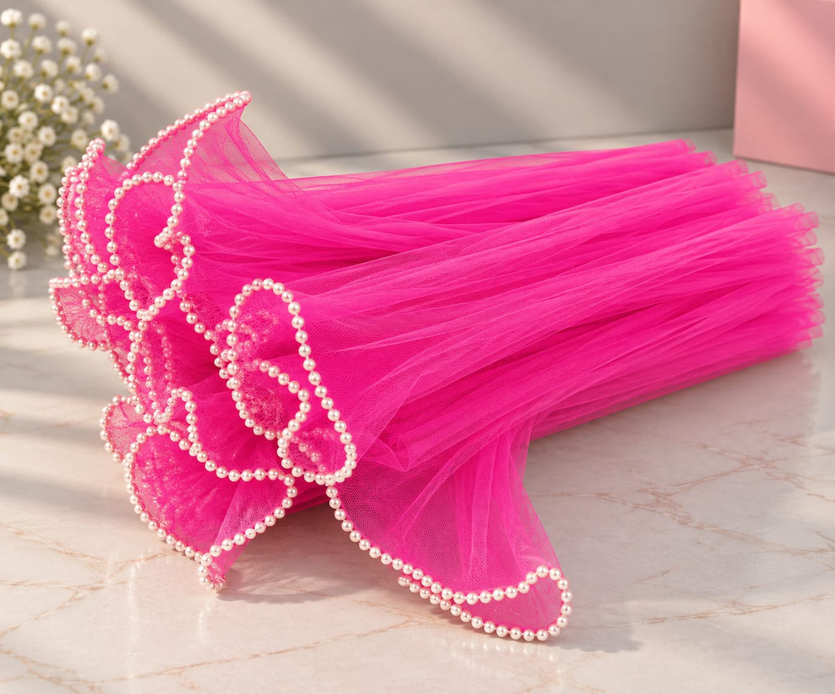 Pink Noor Net Approx 2 mtr