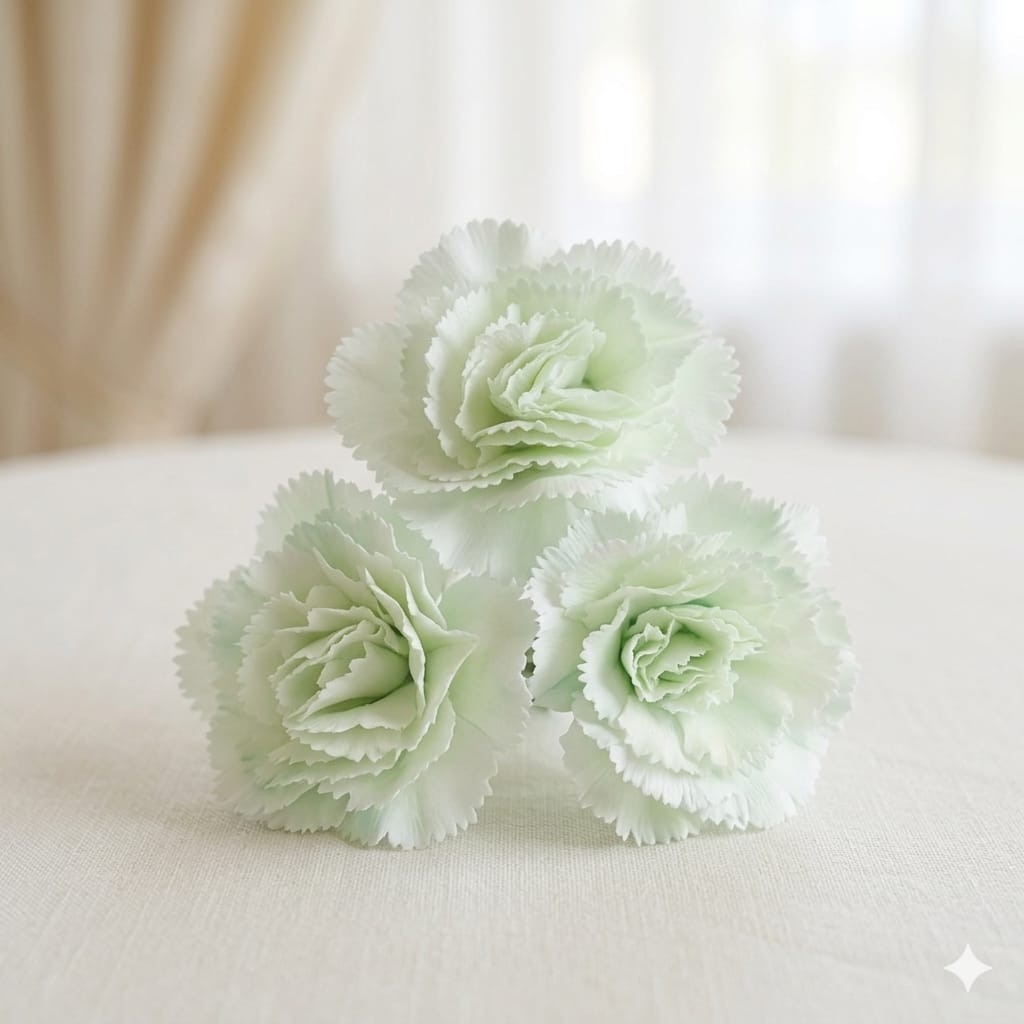 Carnishing white Artificial flower