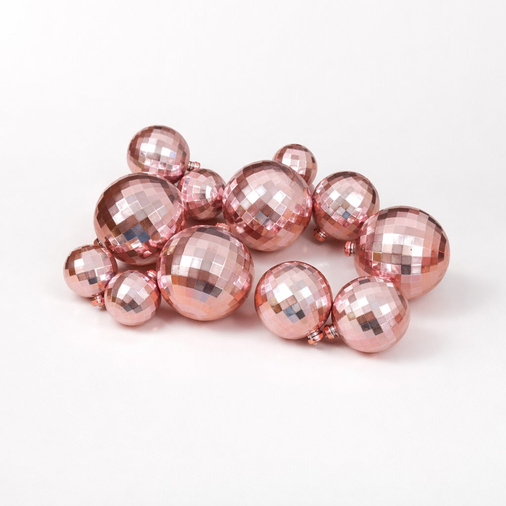 Light Pink Disco Balls Pack Of 12