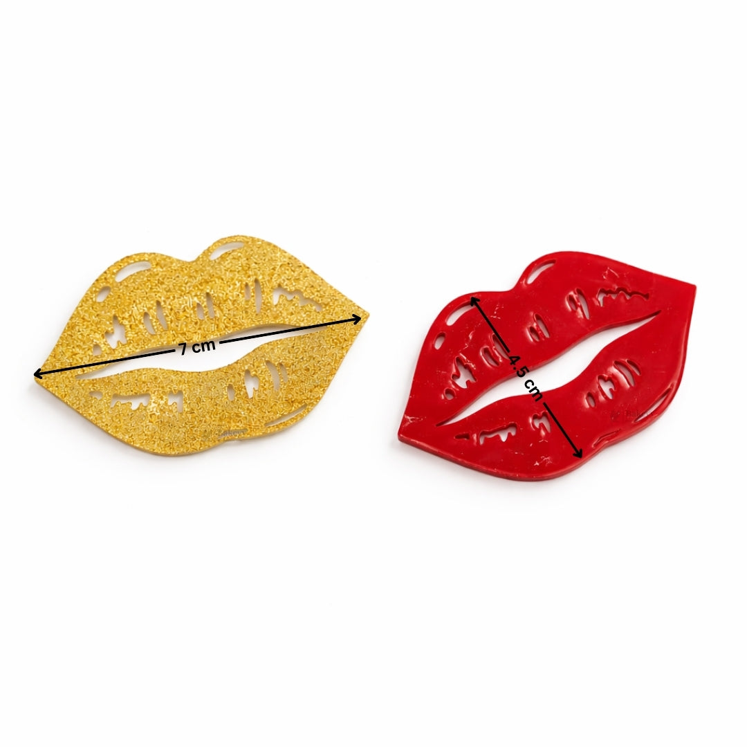 Lip Shape Cutout Acrylic Cake Topper