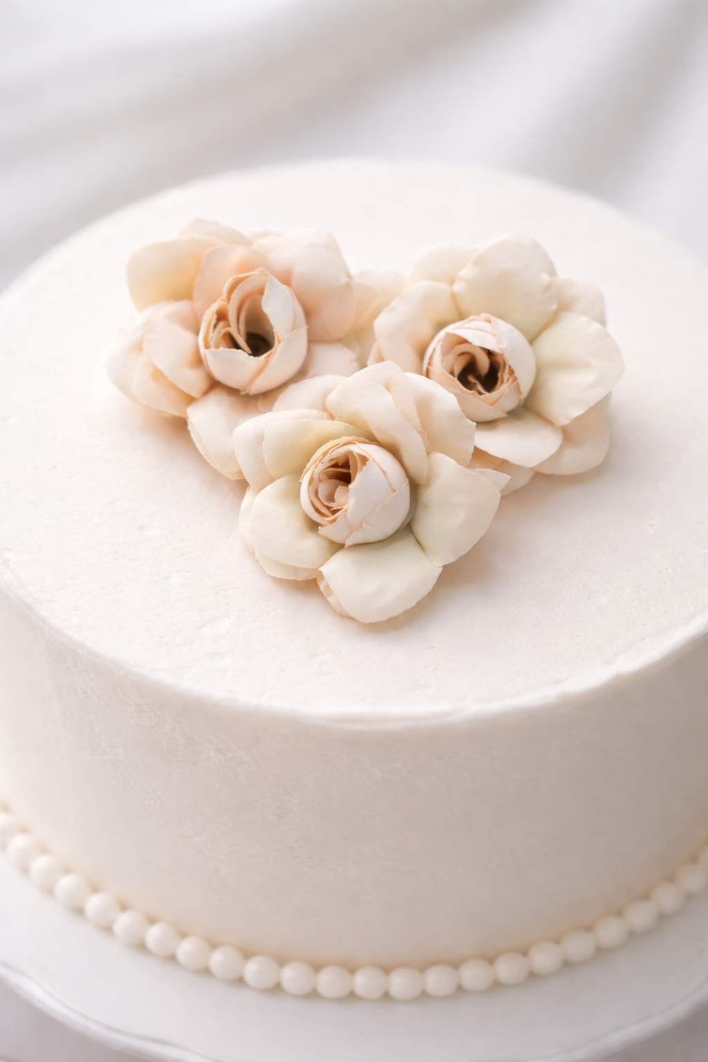 Peach Ivory Artificial Rose flower